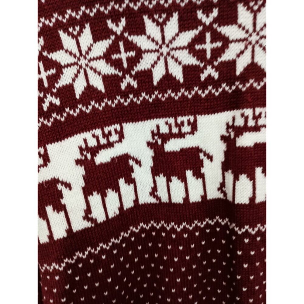 POL Womens Christmas Sweater‎ Size Large Red White Fair Isle Nordic Pullover - Picture 3 of 11